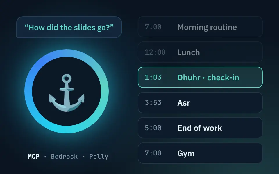 Anchor, an Alexa+ routine coach screenshot