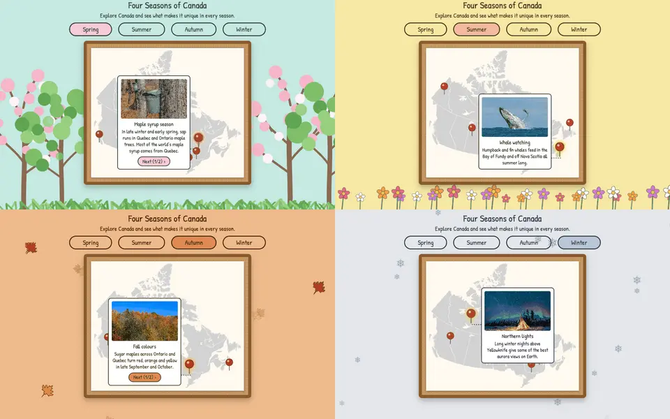 Four Seasons of Canada screenshot